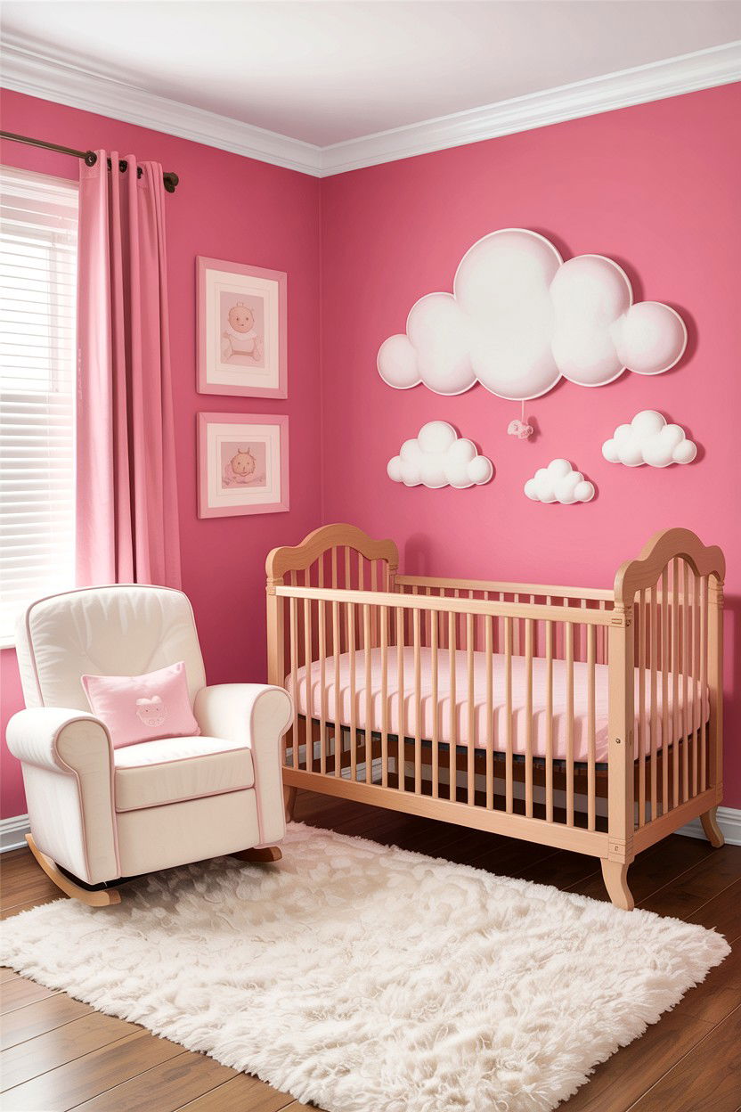 Pink nursery walls - 30 bedroom pink walls