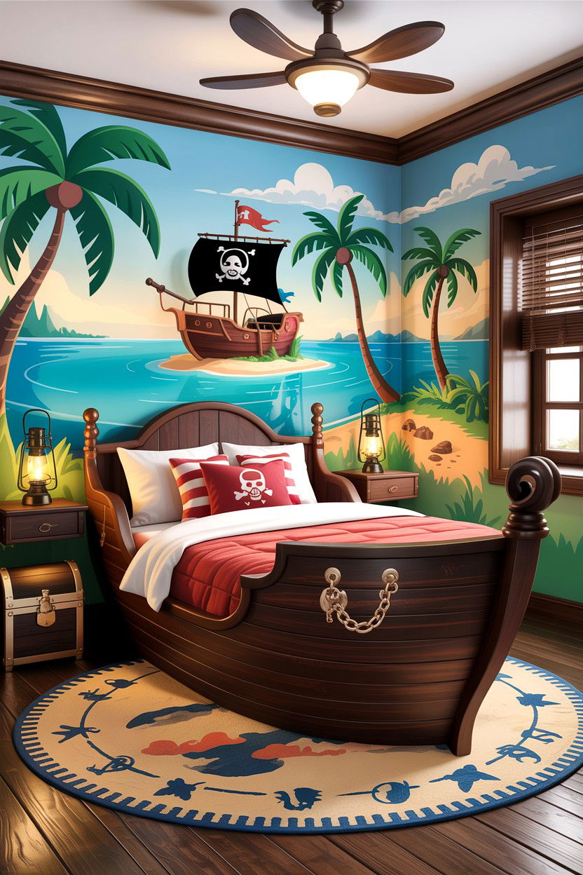 Pirate Theme Bedroom - 30 explorer bedroom ideas