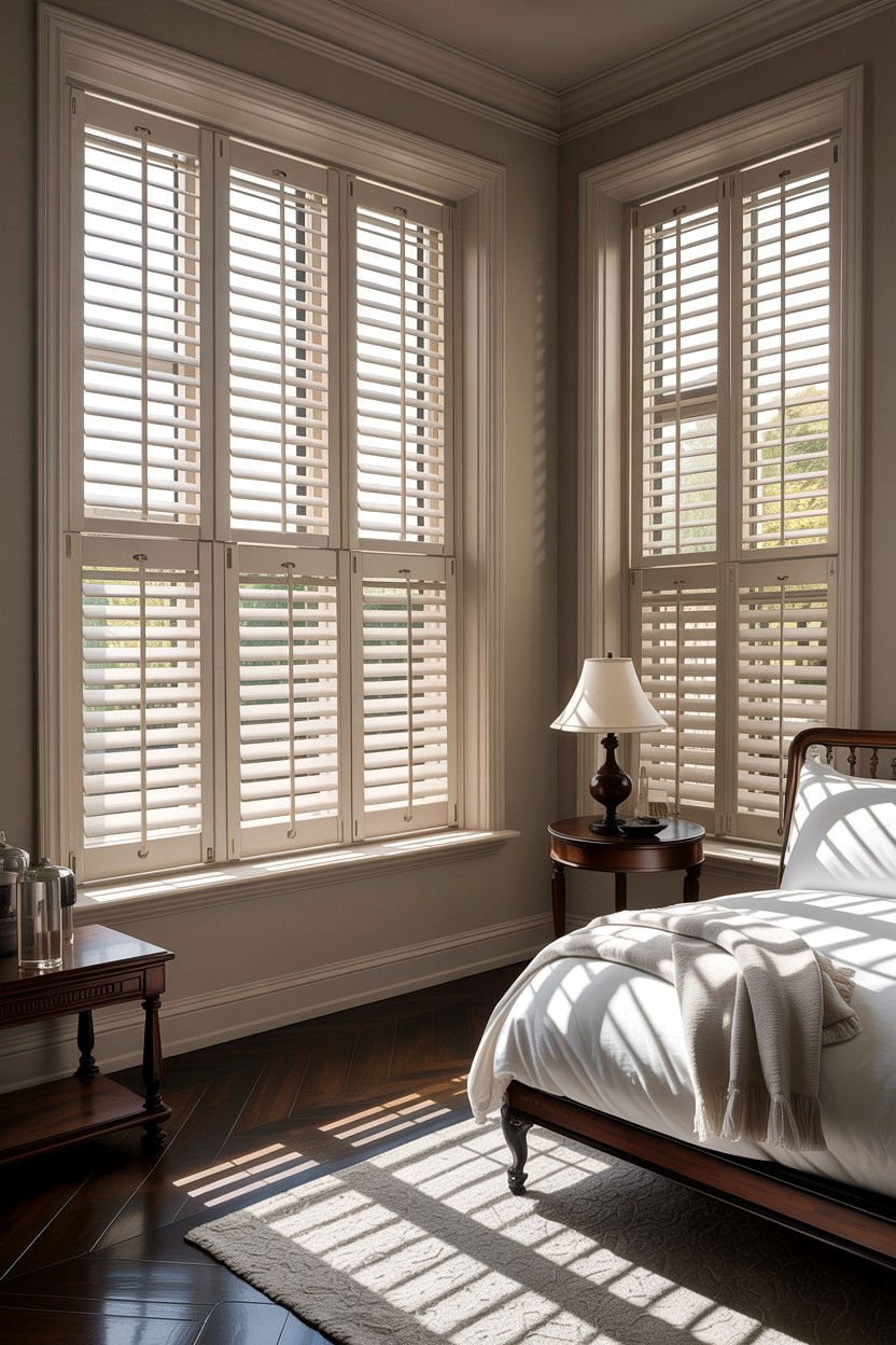Plantation Shutters And Natural Light - 30 British colonial bedroom ideas
