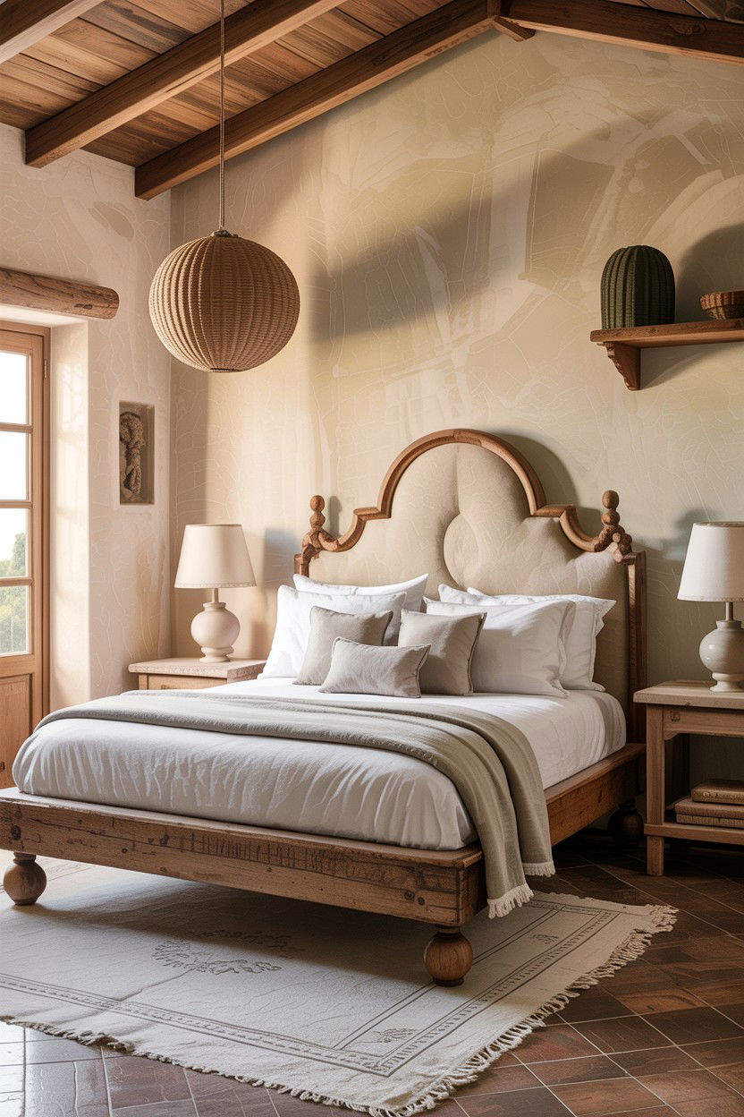 Plaster Wall Bedroom - 30 Mediterranean bedroom ideas