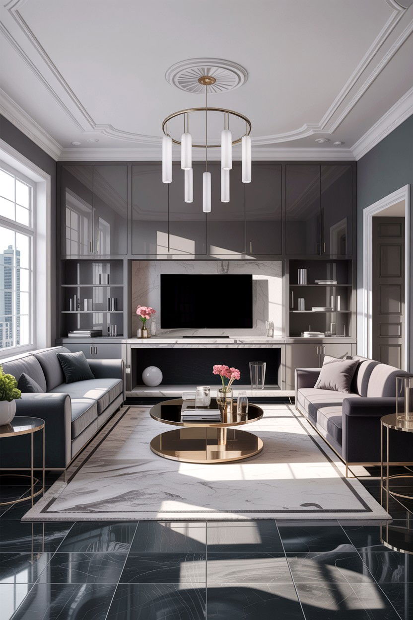 Platinum Gray Living Room - 30 all gray living room ideas