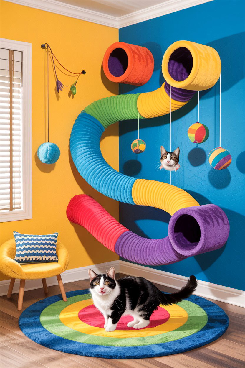 Playful Cat Room - 30 cat bedroom ideas