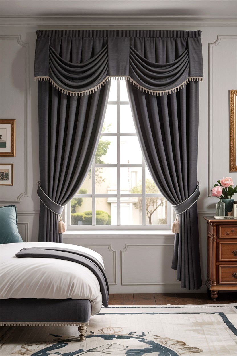 Pleated Window Valance - 30 bedroom window valances