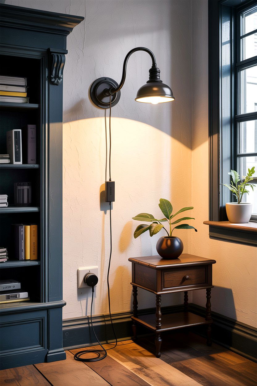 Plug In Wall Sconce - 30 bedroom bedside lamps