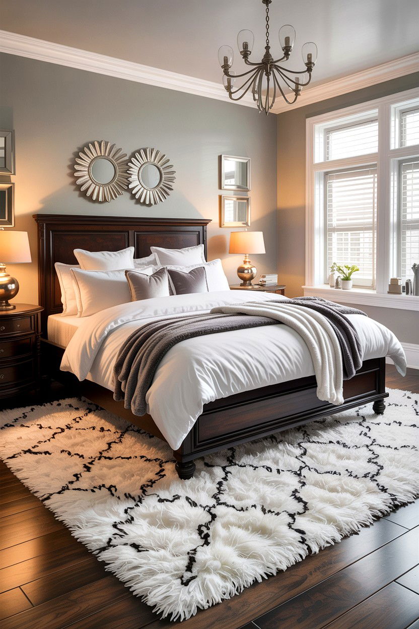 Plush Area Rug Bedroom - 30 Hollywood bedroom ideas