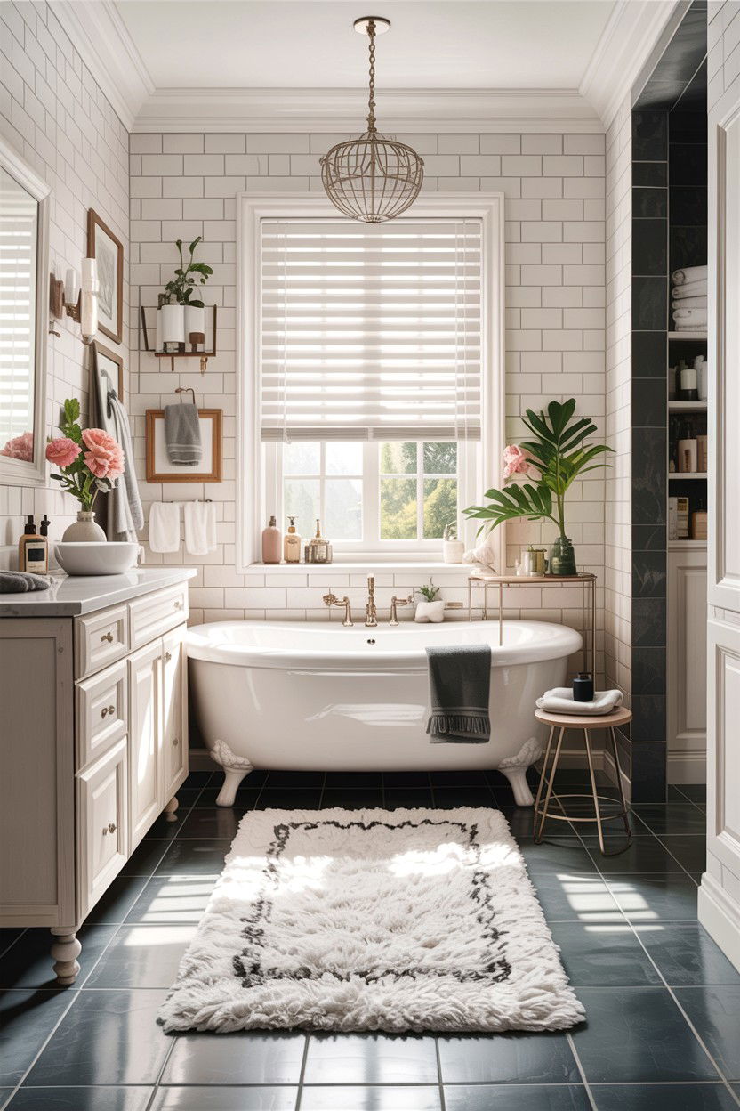 Plush Bath Rug - 30 bathroom accessories ideas