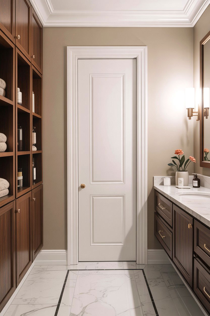 Pocket Bathroom Door - 30 contractor bathroom ideas