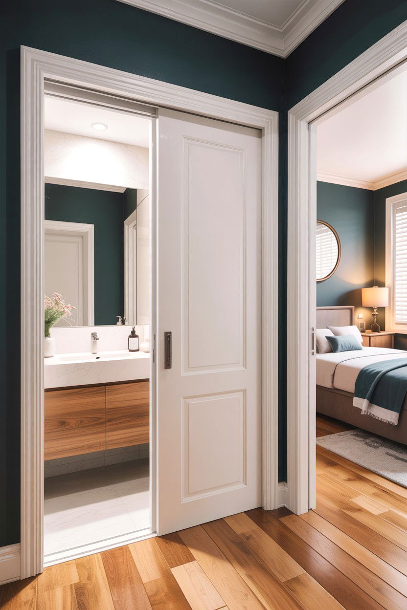 Pocket Door Bathroom - 30 en-suite bathroom ideas