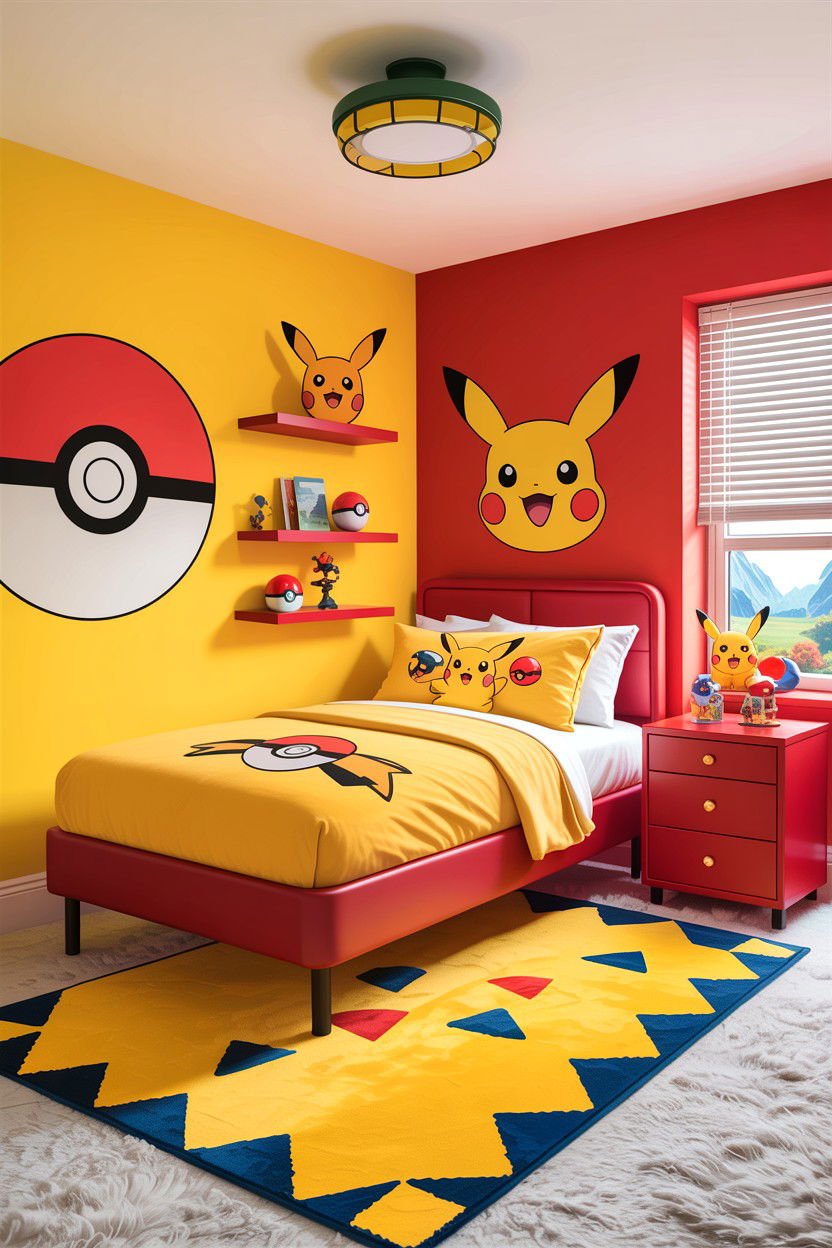 Pokemon Bedroom - 30 character home bedroom ideas