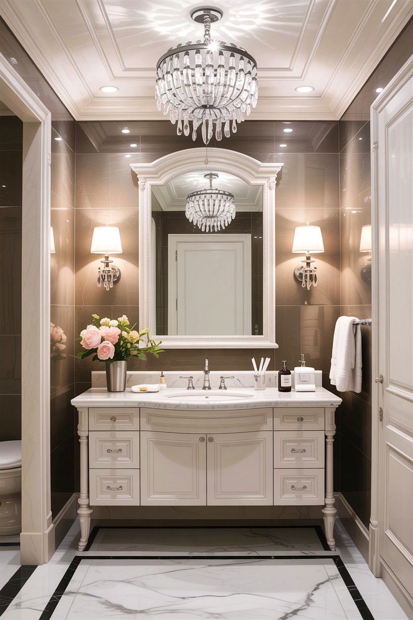 Polished Limestone Elegant Bathroom - 30 limestone bathroom ideas