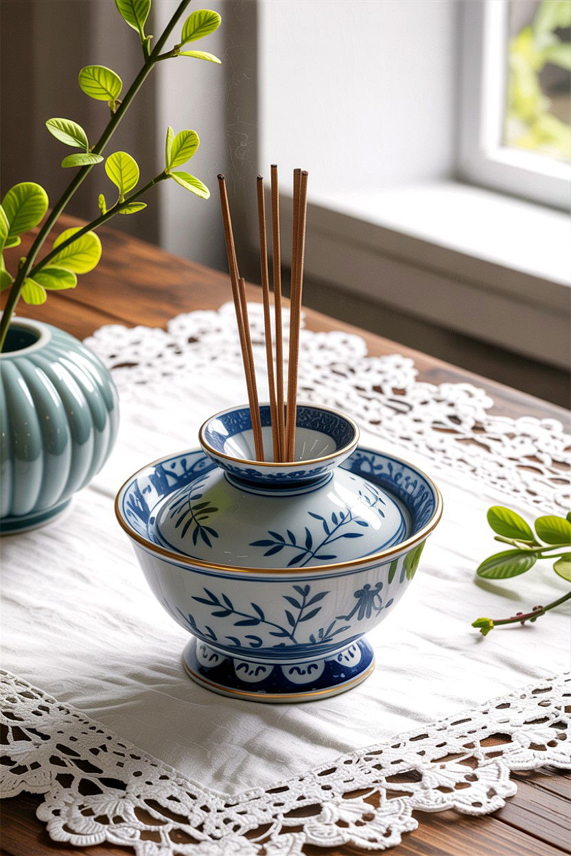 Porcelain Incense Burner - 30 bedroom incense holders