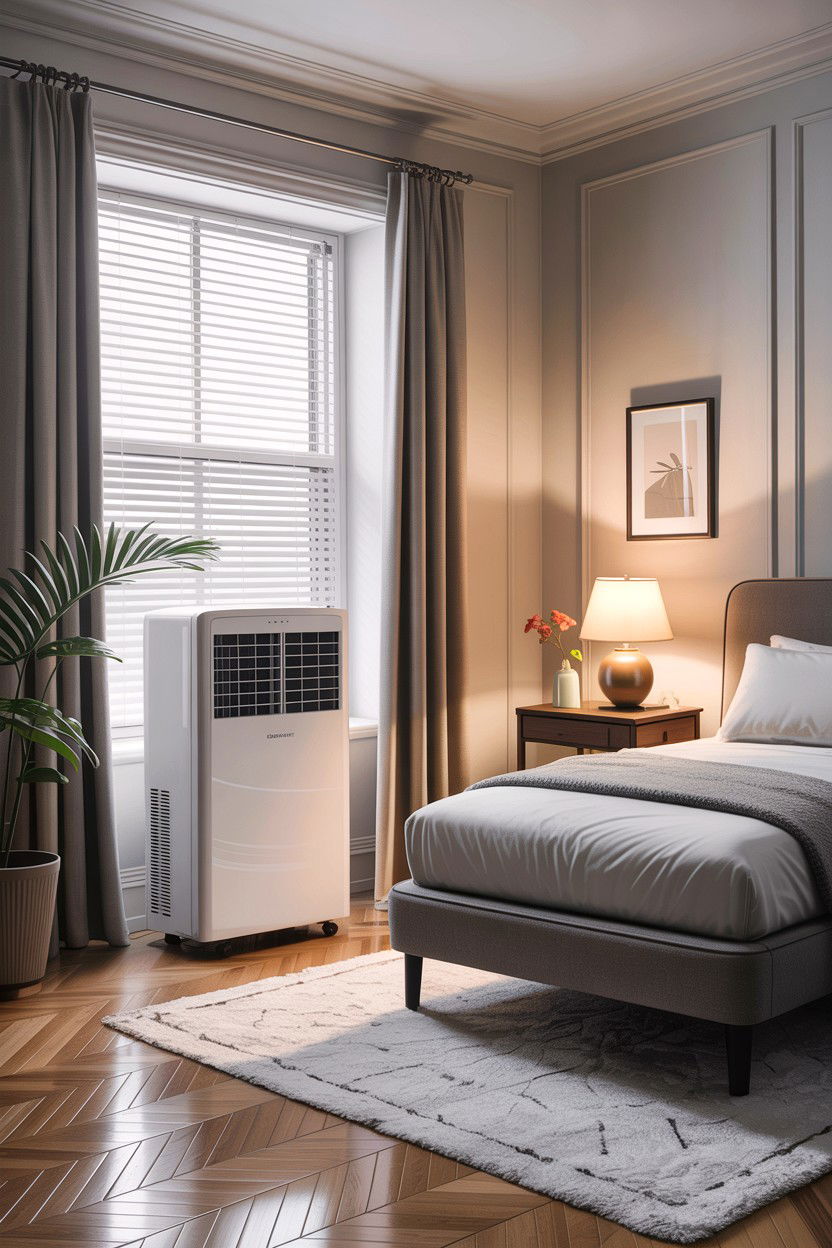 Portable Air Conditioner - 30 bedroom temperature control ideas