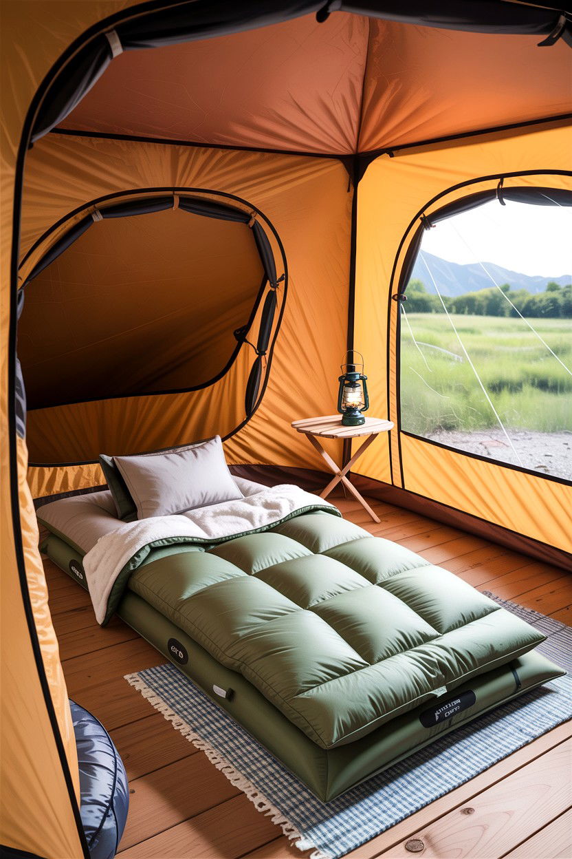 Portable Pop Up Tent - 30 camping bedroom ideas