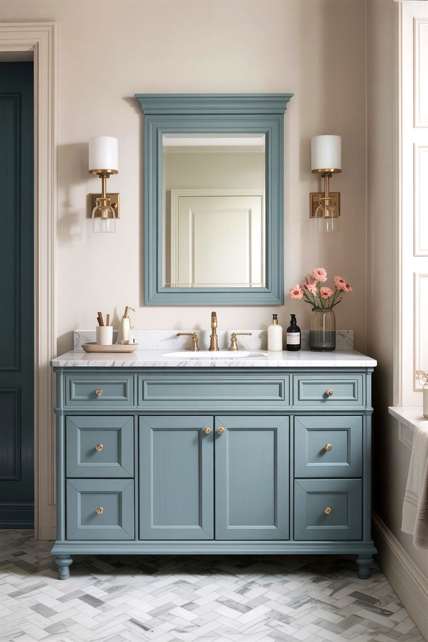 Powder Blue Bathroom Vanity - 30 light blue bathroom ideas