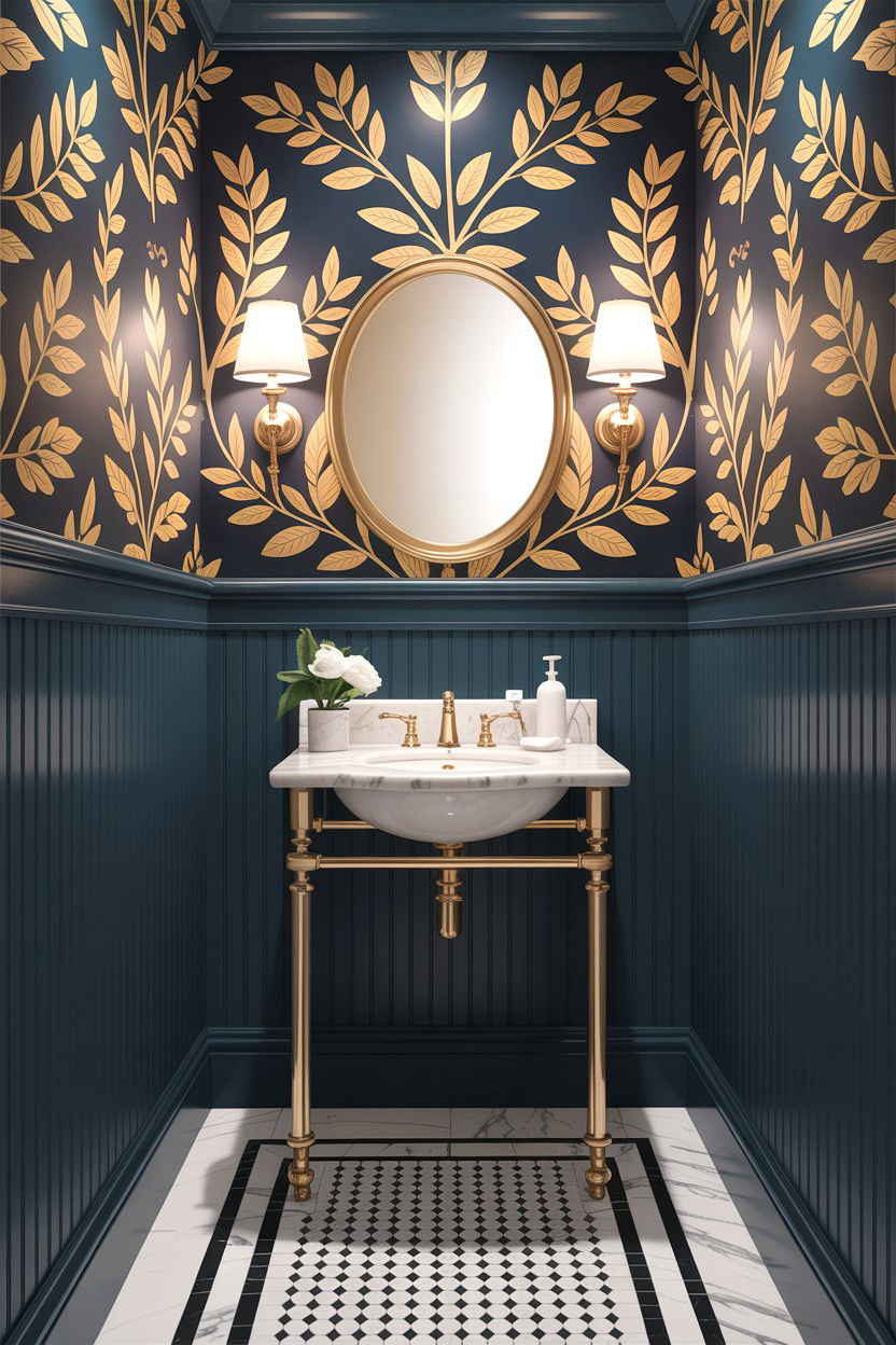 Powder room beadboard - 30 bathroom beadboard ideas