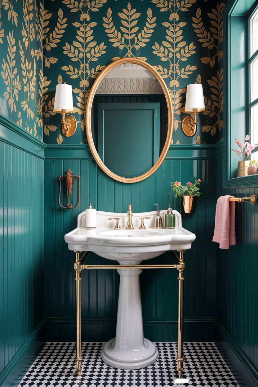 Powder room board and batten - 30 bathroom board and batten ideas