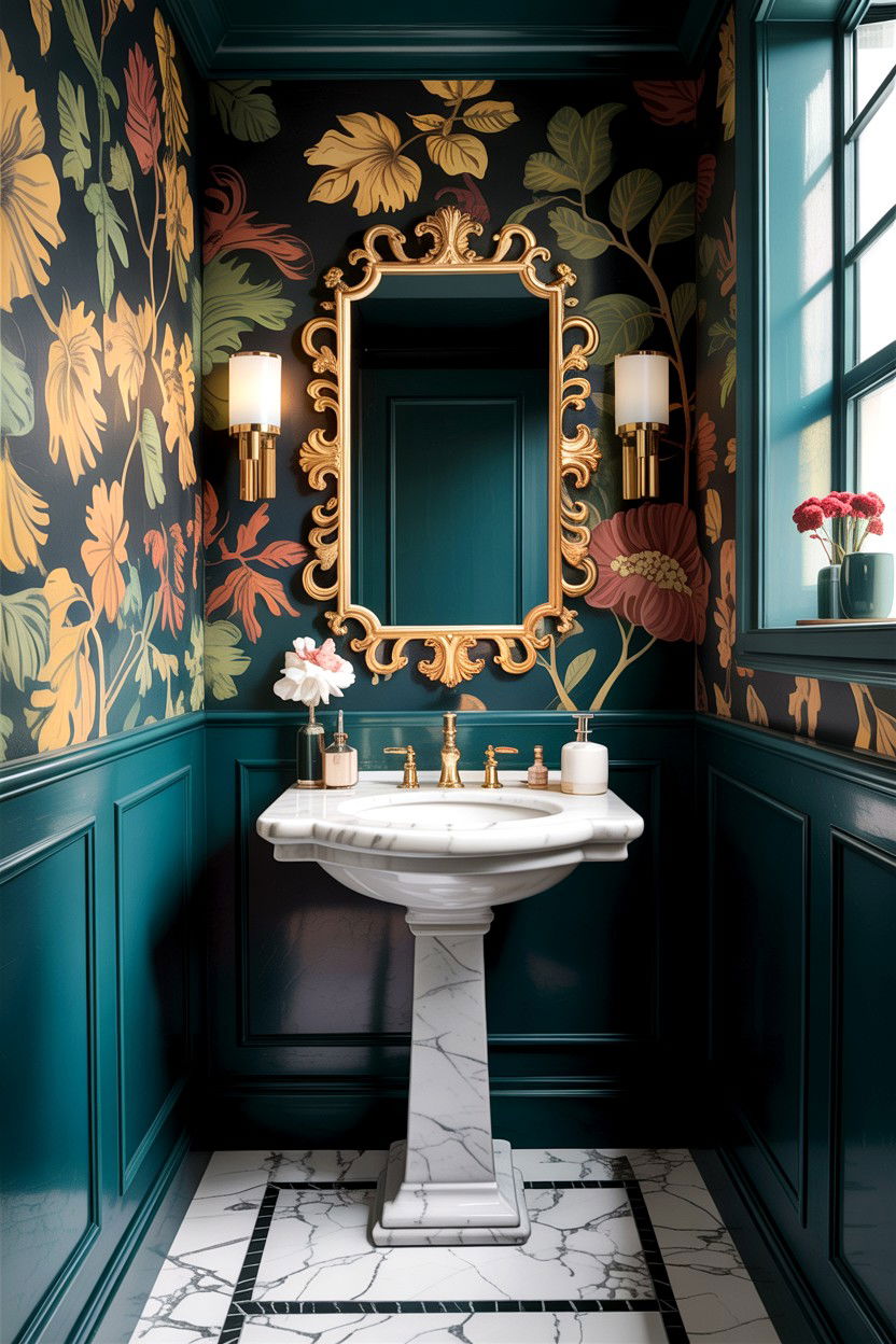 Powder room decor - 30 bathroom design ideas