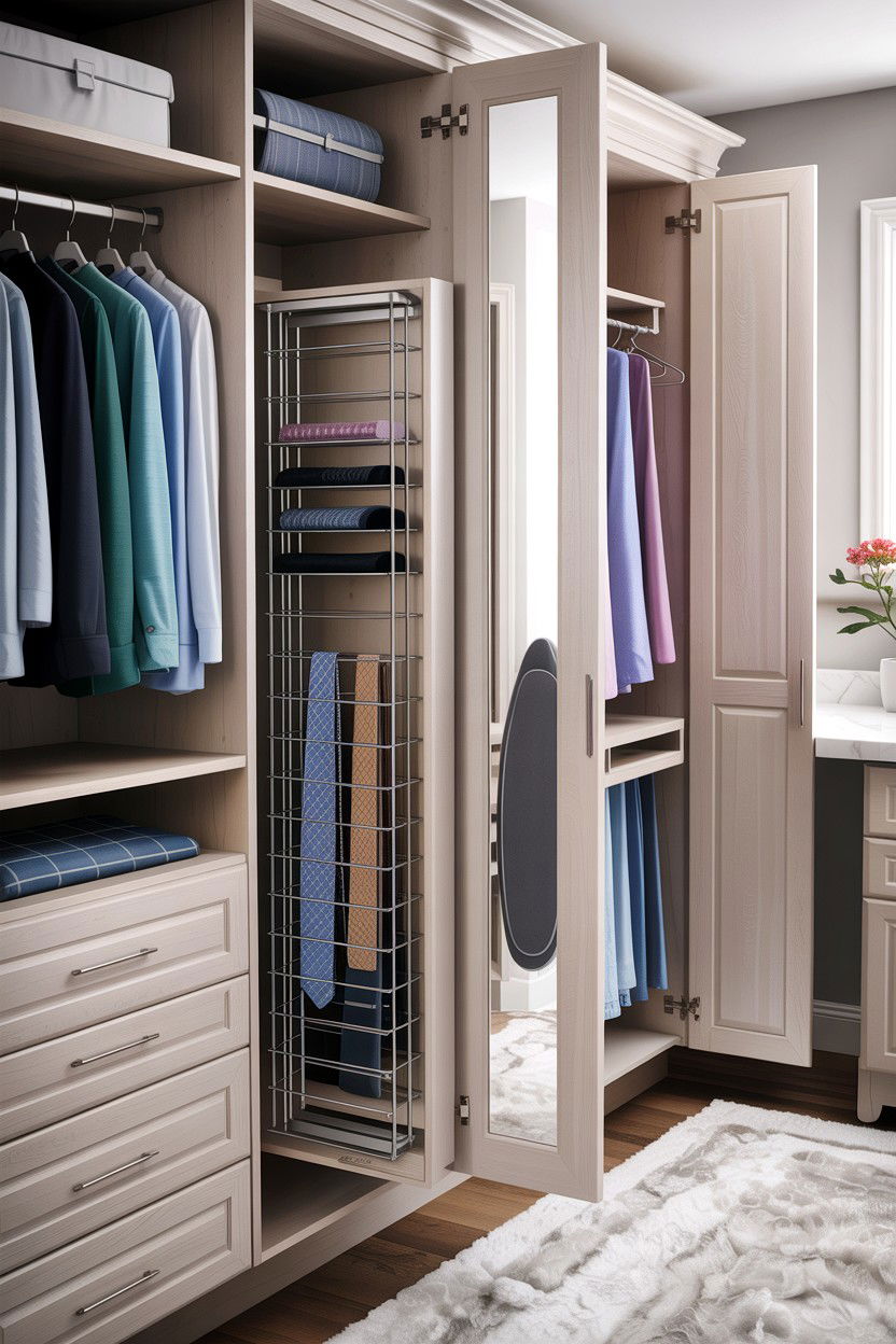 Pull out closet accessories - 30 bedroom closet systems