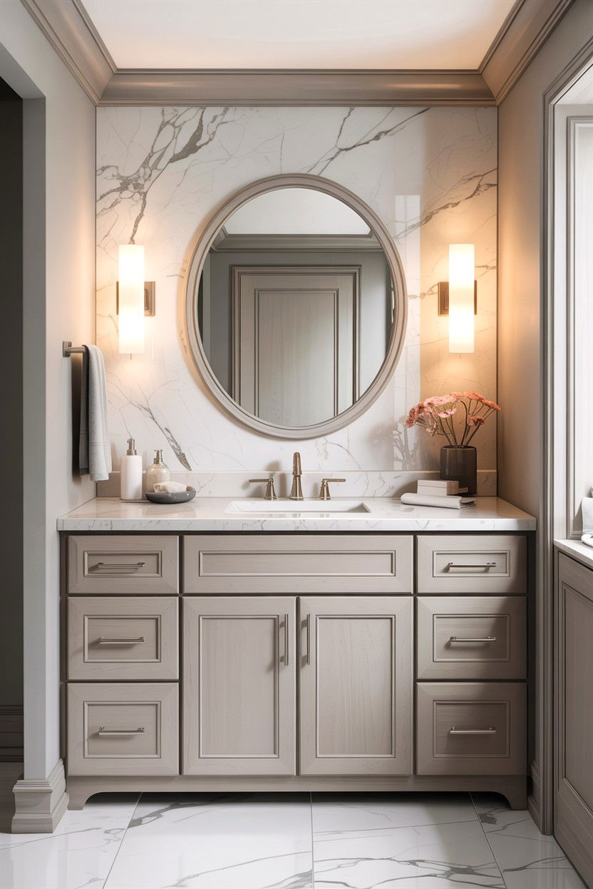 Quartz Countertop Bathroom Vanity - 30 custom bathroom vanity ideas