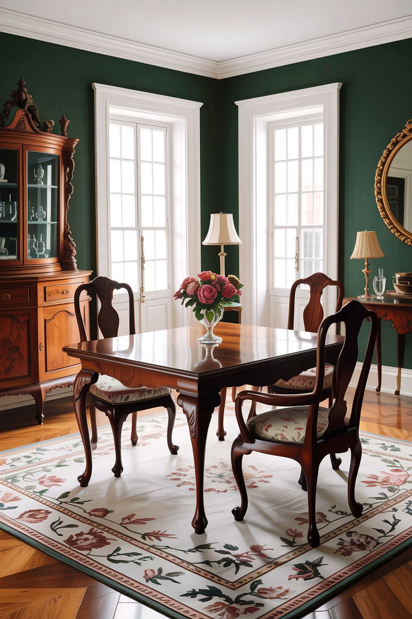 Queen Anne table - 30 living room antique furniture ideas