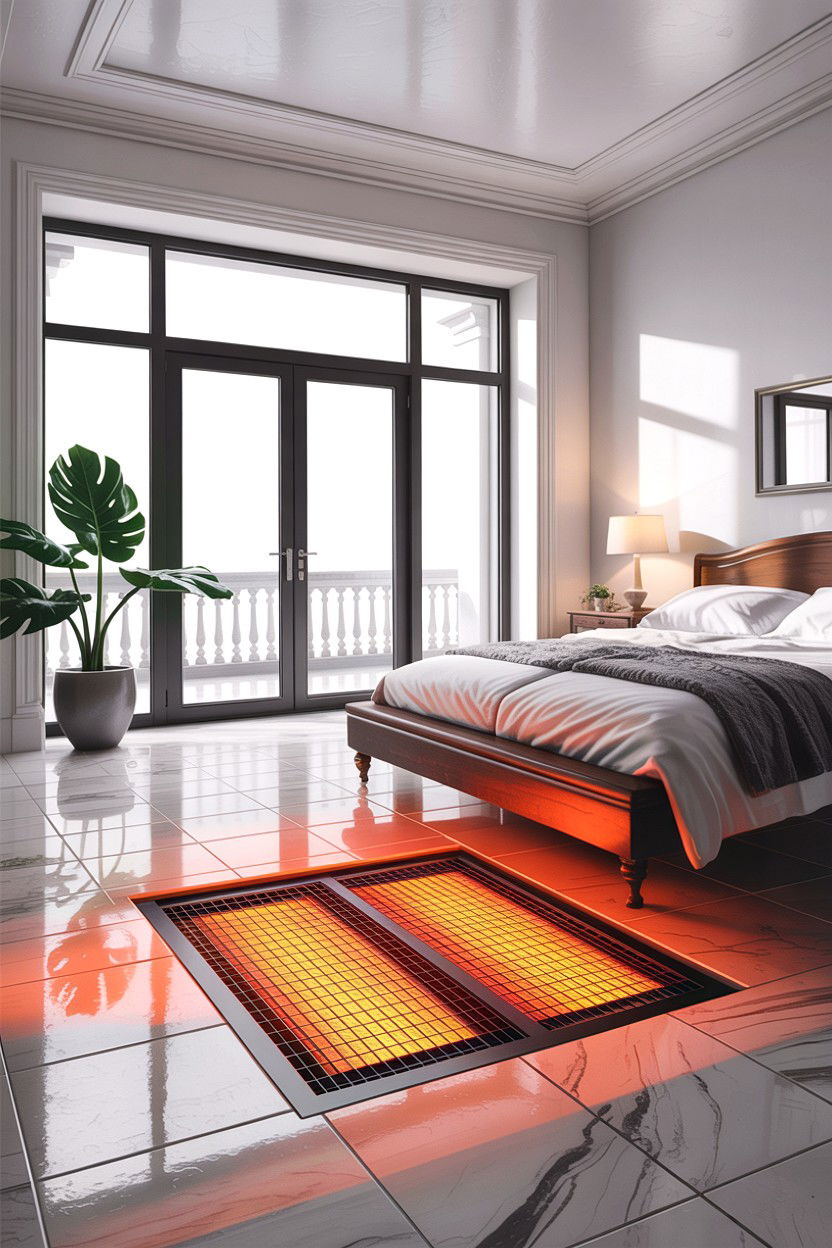 Radiant Floor Heater - 30 bedroom heaters