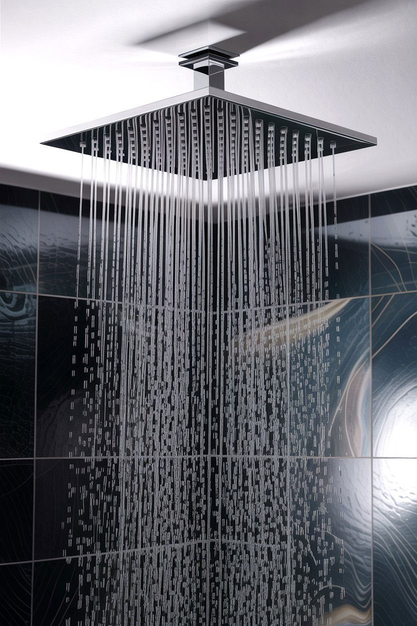 Rainfall Shower Head - 30 contractor bathroom ideas