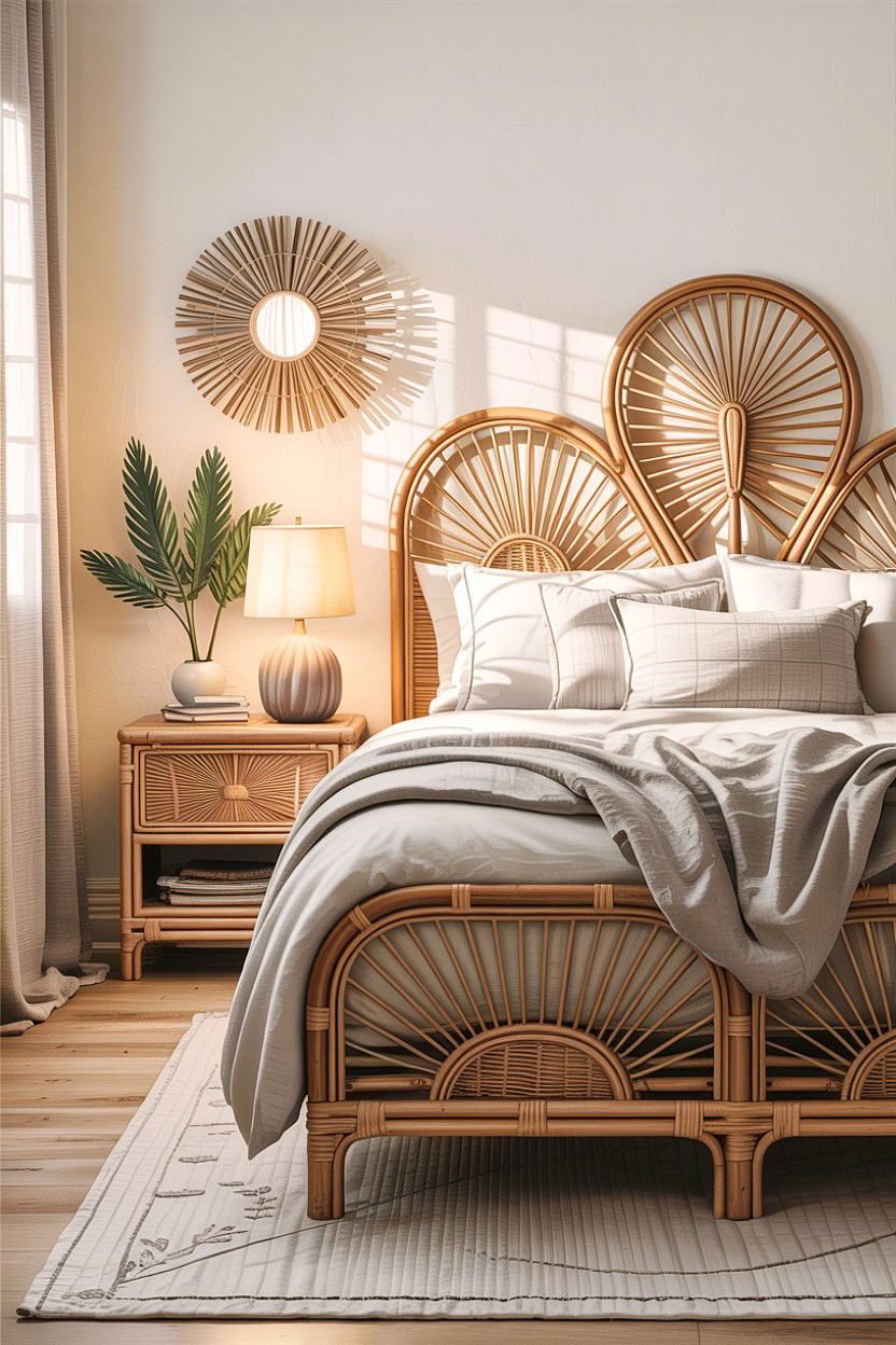 Rattan Bedroom Furniture Set - 30 first apartment bedroom ideas