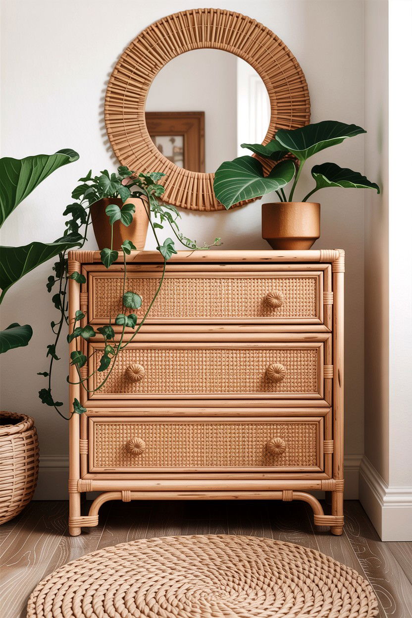 Rattan Dresser - 30 bedroom dressers
