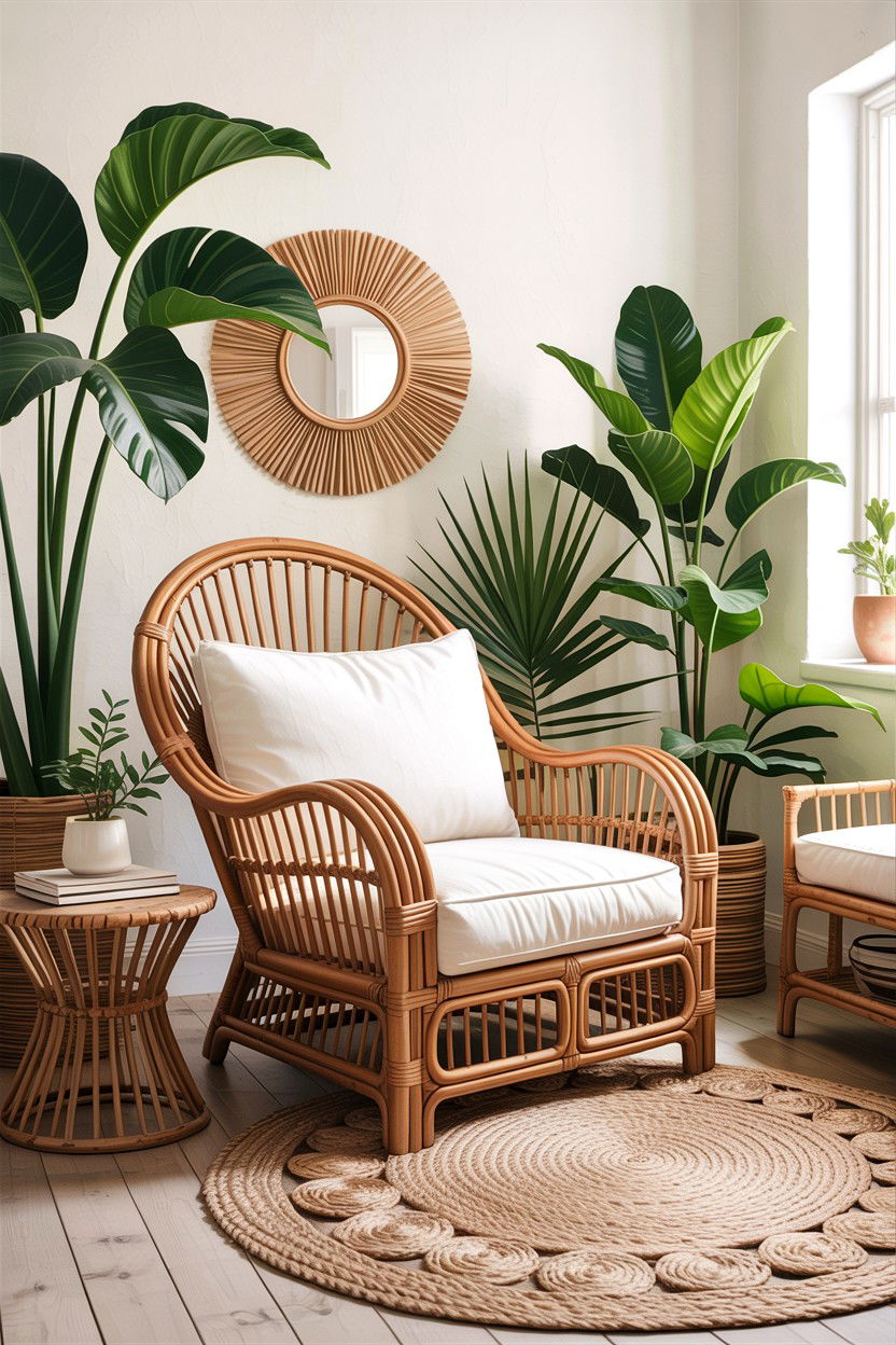 Rattan Living Room - 30 living room designer furniture ideas