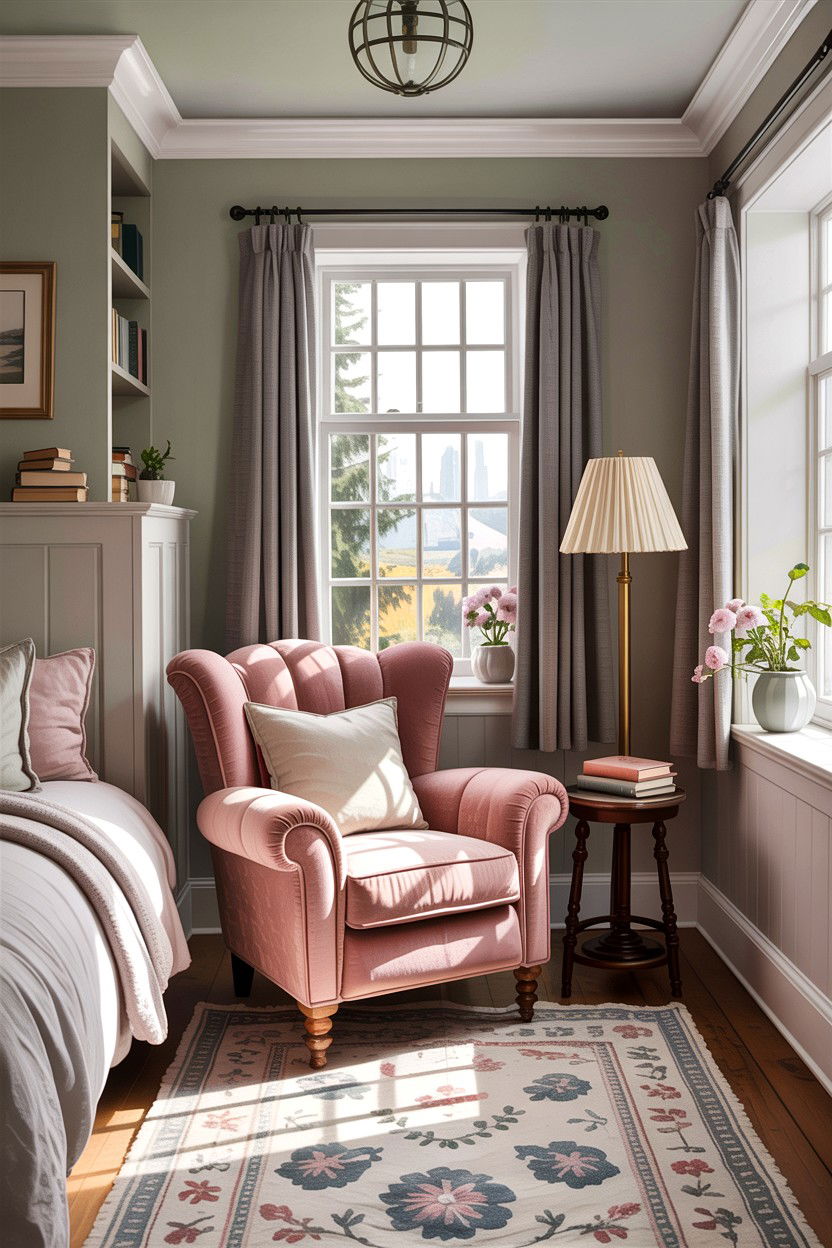 Reading Nook - 30 cottage bedroom ideas