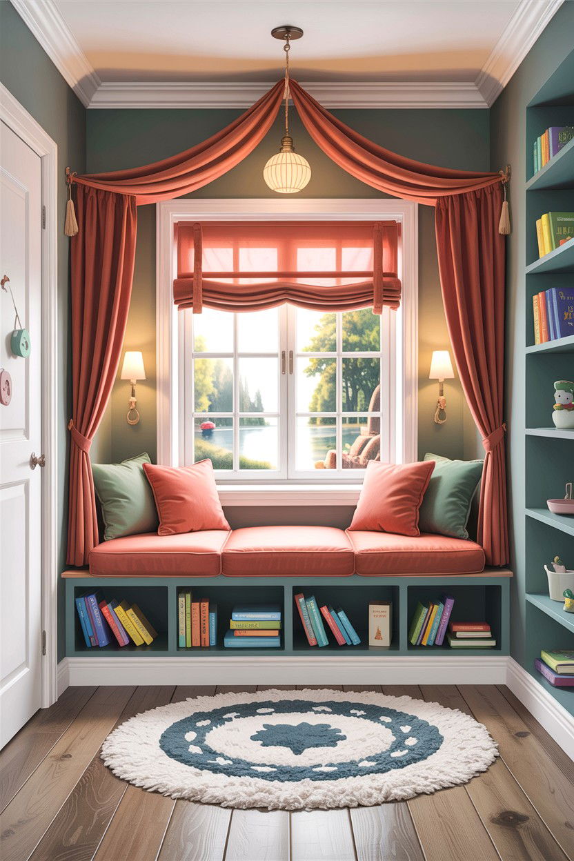 Reading nook for kids - 30 kids bedroom ideas