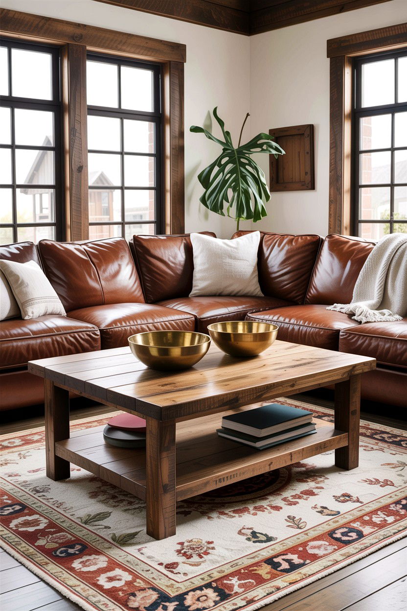 Reclaimed Wood Coffee Table - 30 handmade living room ideas