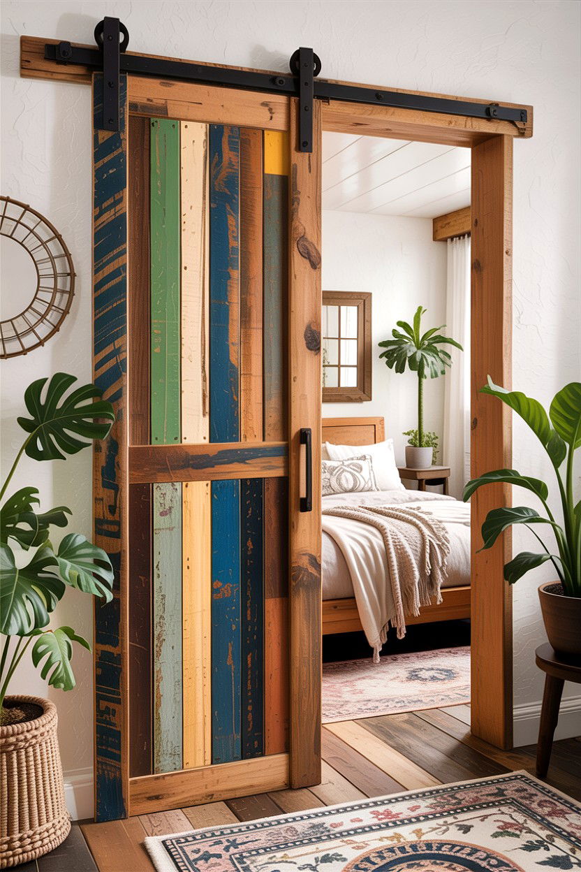 Reclaimed Wood Sliding Door - 30 bedroom sliding doors