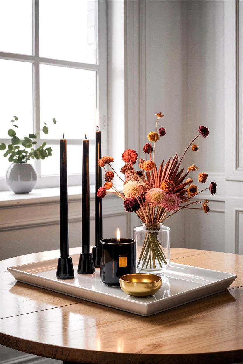 Rectangular white ceramic tray - 30 living room decorative trays