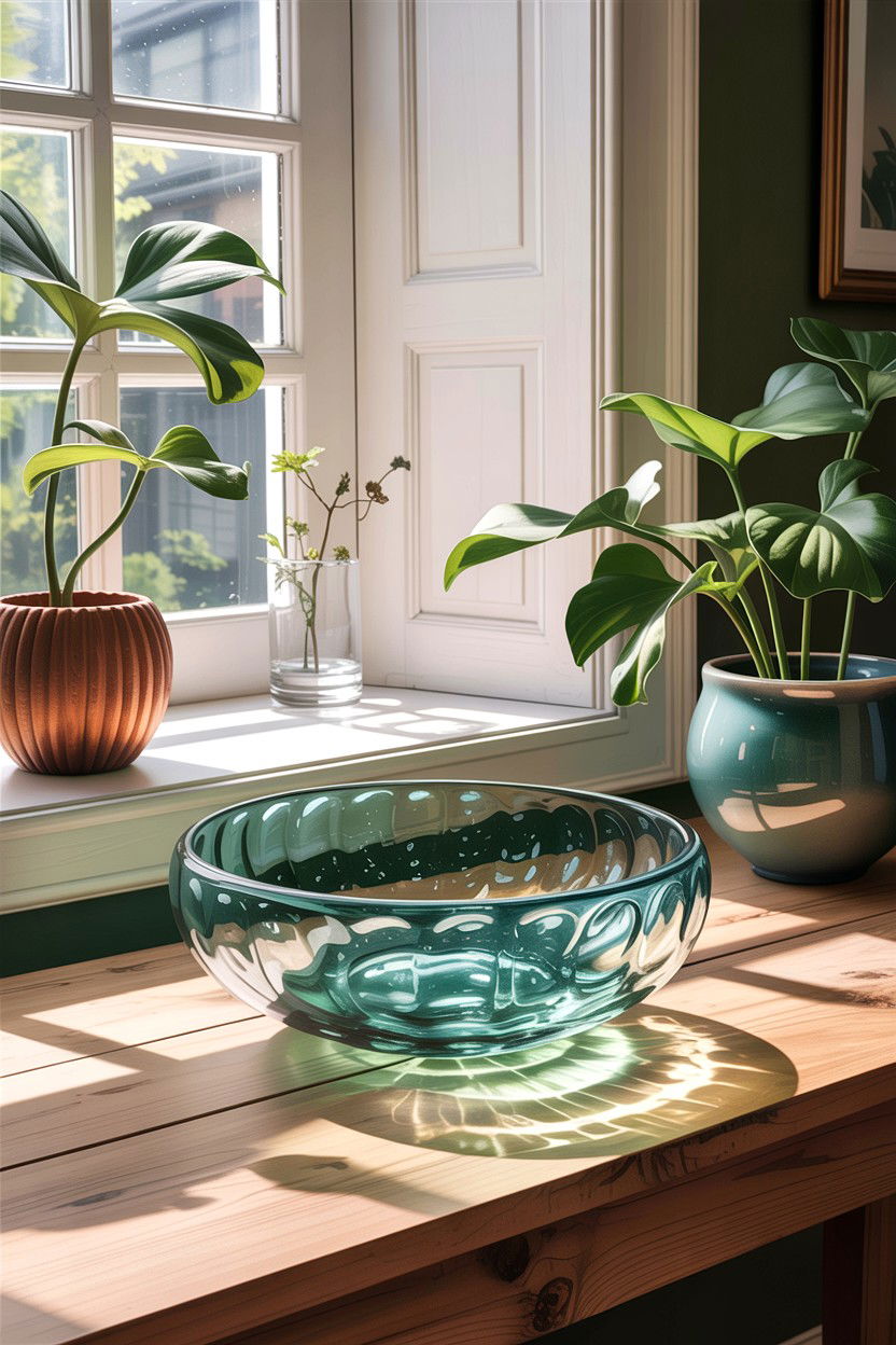 Recycled Glass Bowl Eco - 30 living room decorative bowls