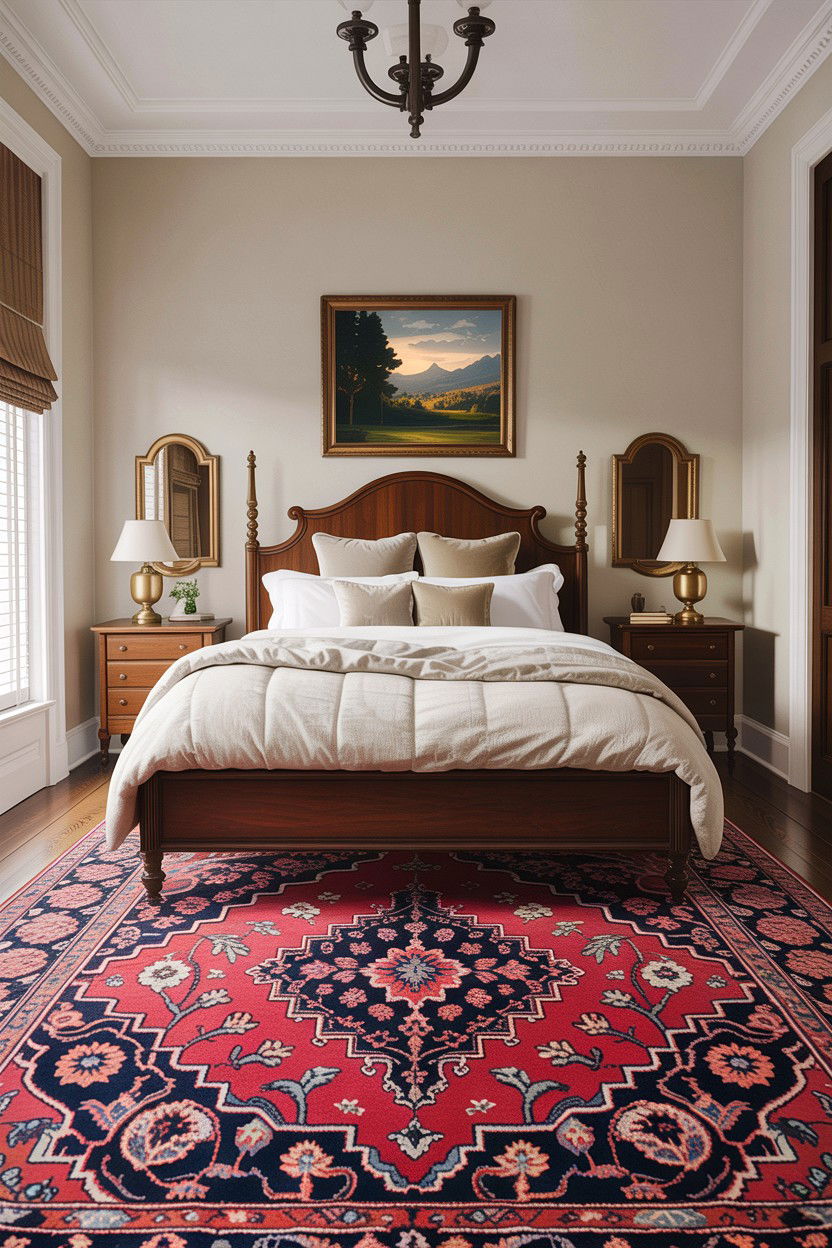 Red Persian Rug - 30 bedroom oriental rugs