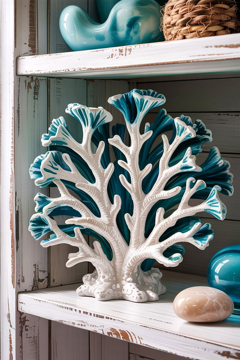 Resin coral sculpture - 30 living room figurines