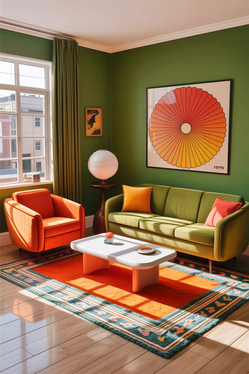 Retro Inspired Furniture Set - 30 affordable living room sets