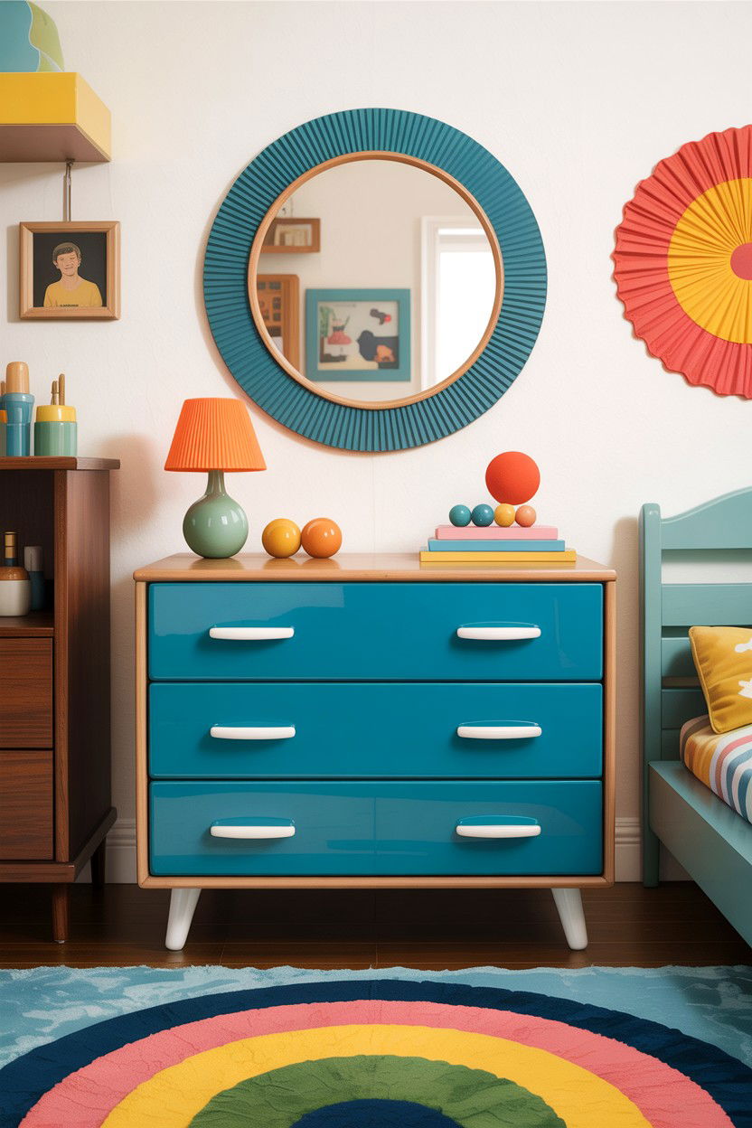 Retro Laminate Dresser - 30 bedroom vintage dressers