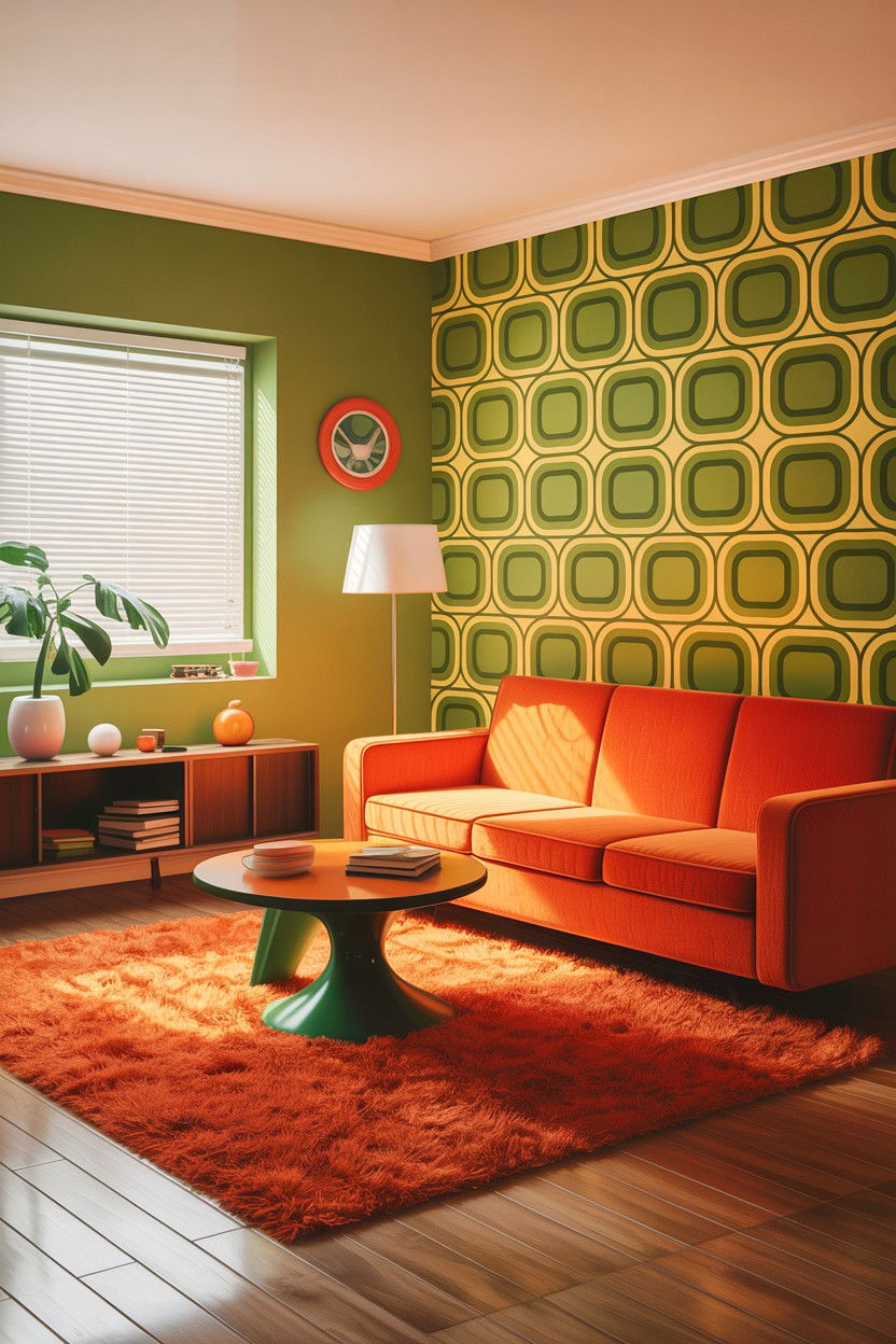 Retro Living Room - 30 living room decor ideas