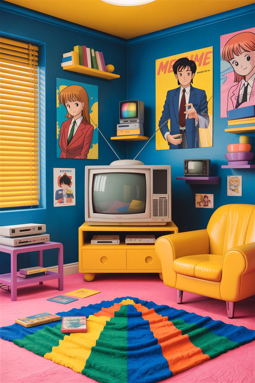 Retro s anime room - 30 anime bedroom ideas