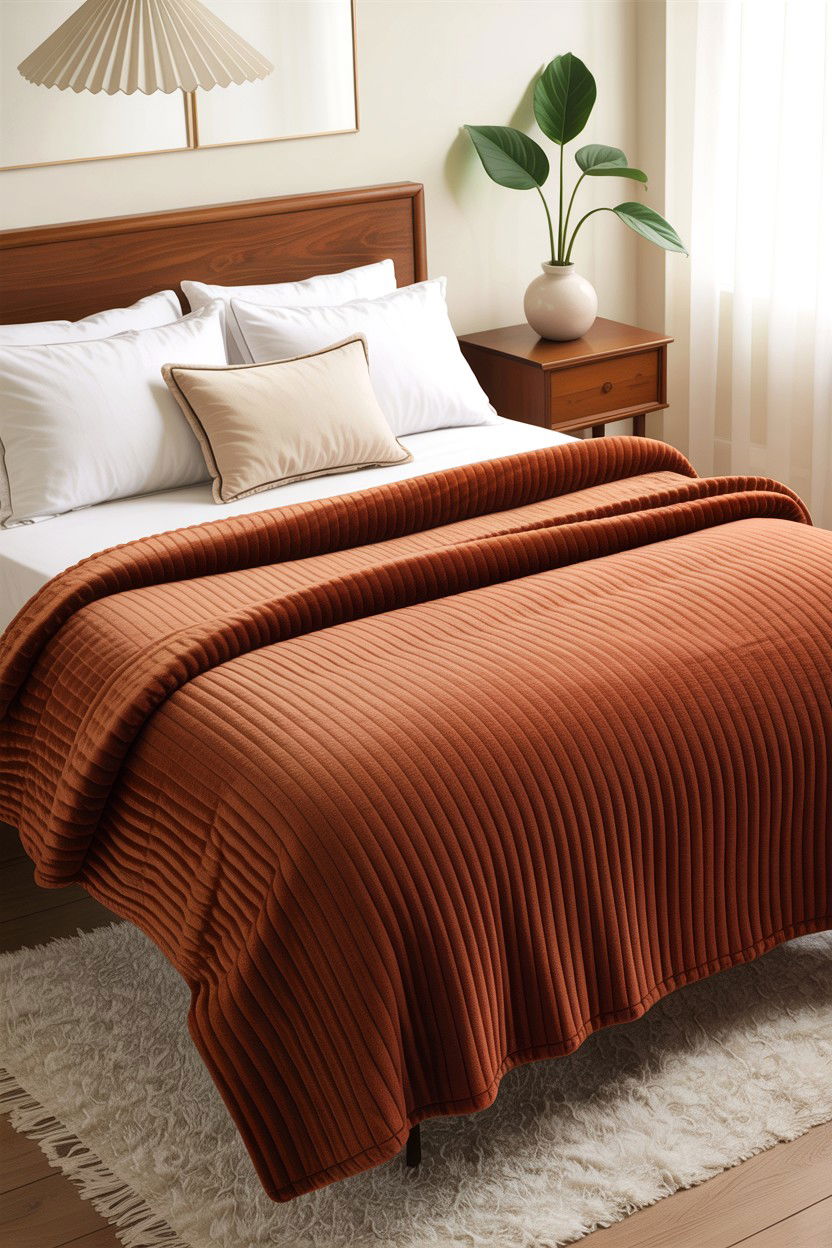 Ribbed Heated Blanket - 30 bedroom electric blankets