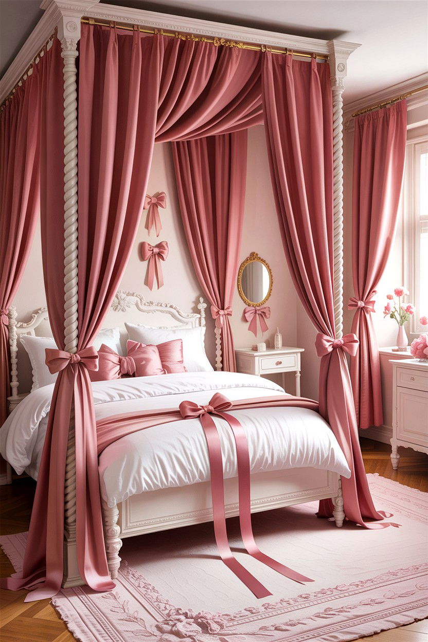 Ribbon Decor Bedroom - 30 kawaii bedroom ideas