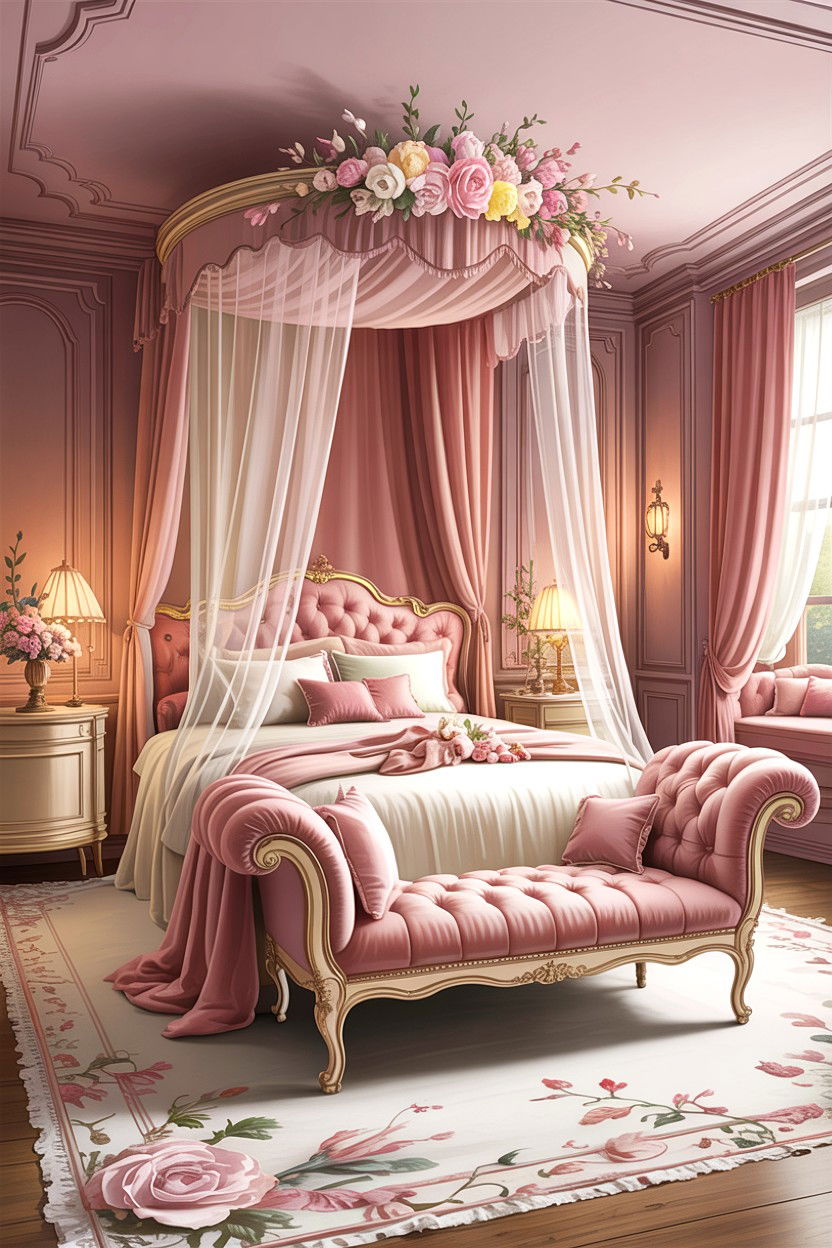 Romantic French Bedroom - 30 French bedroom ideas