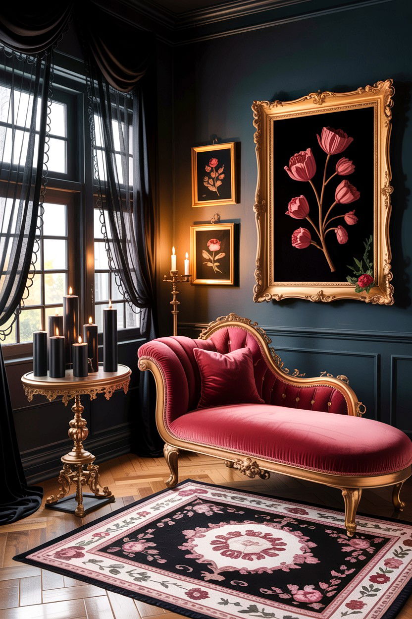 Romantic Gothic Living Room - 30 gothic living room ideas