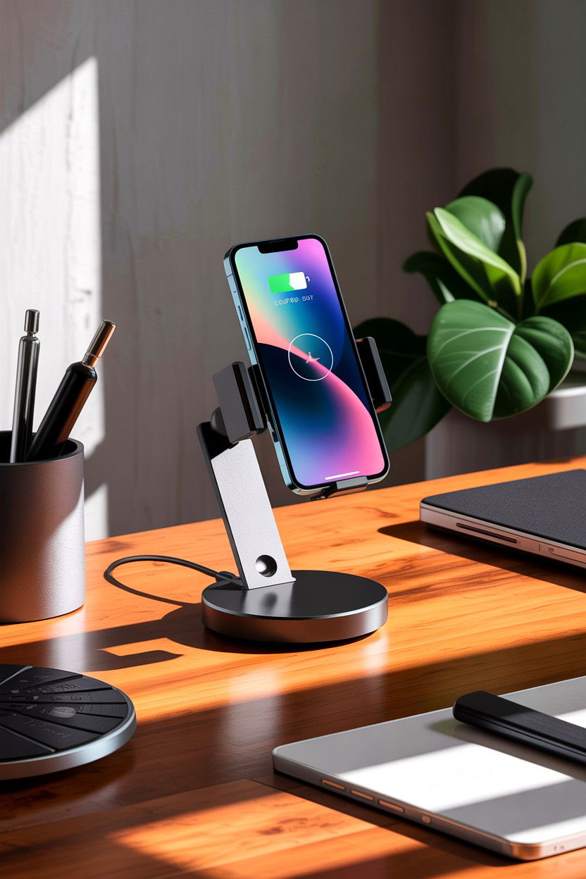 Rotating Charging Dock - 30 bedroom phone chargers