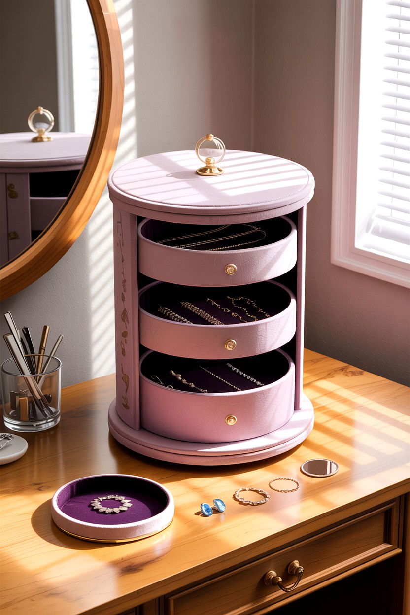 Rotating Jewelry Box - 30 bedroom jewelry boxes