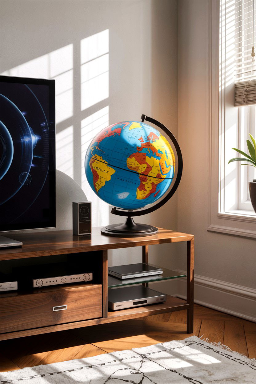 Rotating magnetic globe - 30 living room globes