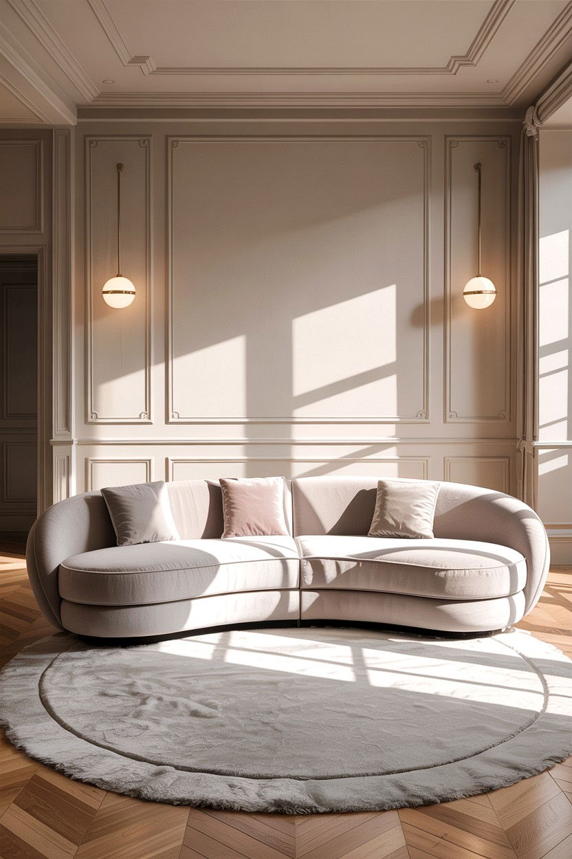 Round Back Sofa - 30 living room couch ideas