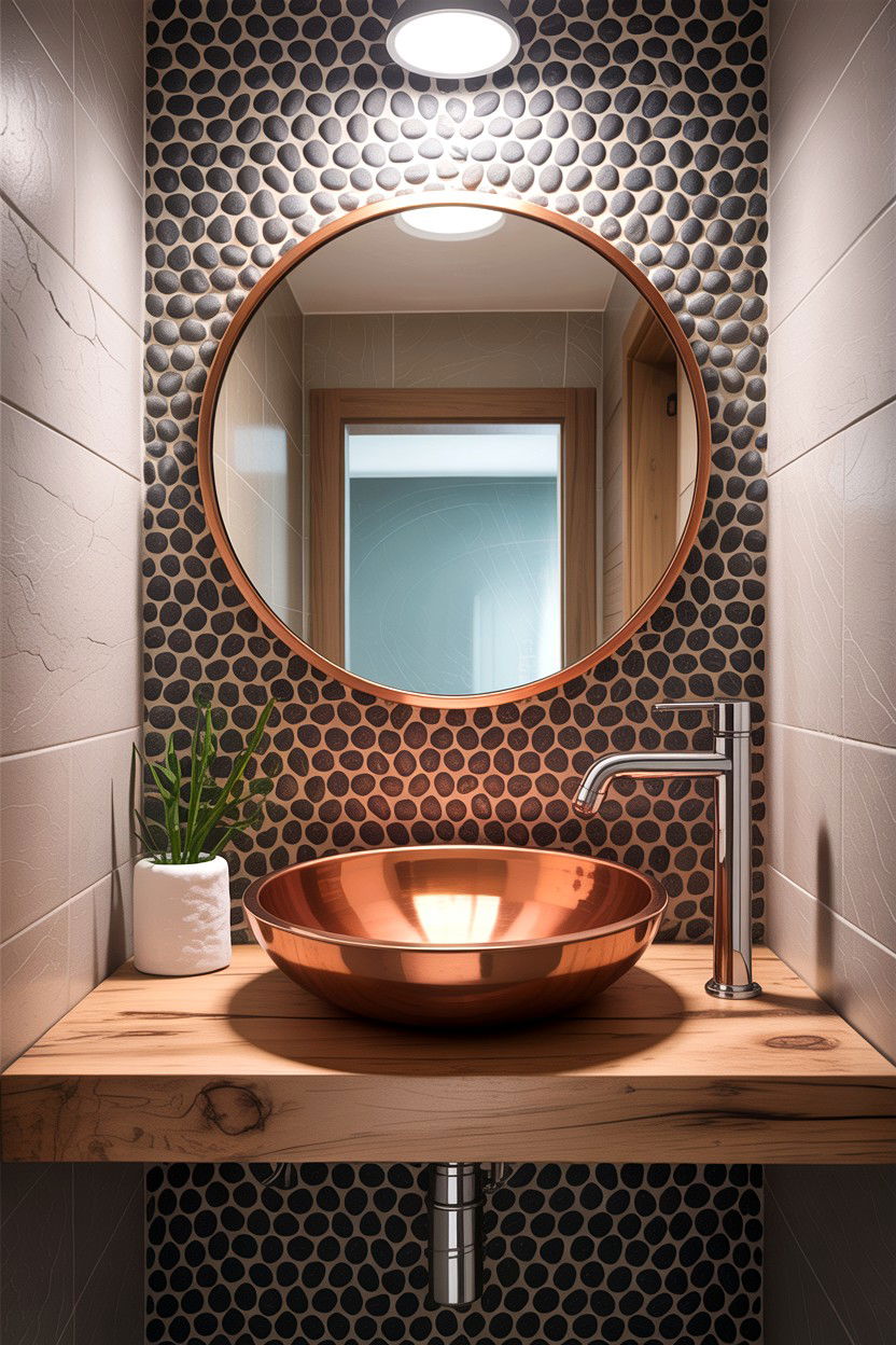 Round Copper Bathroom Sink - 30 copper sink ideas